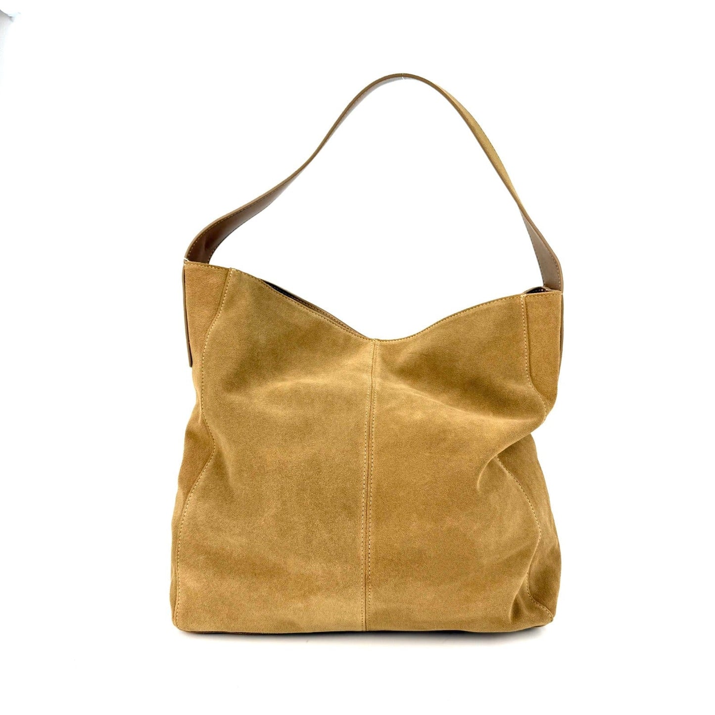Anastasia Boutique Bags Camel drape bag medium Case Study