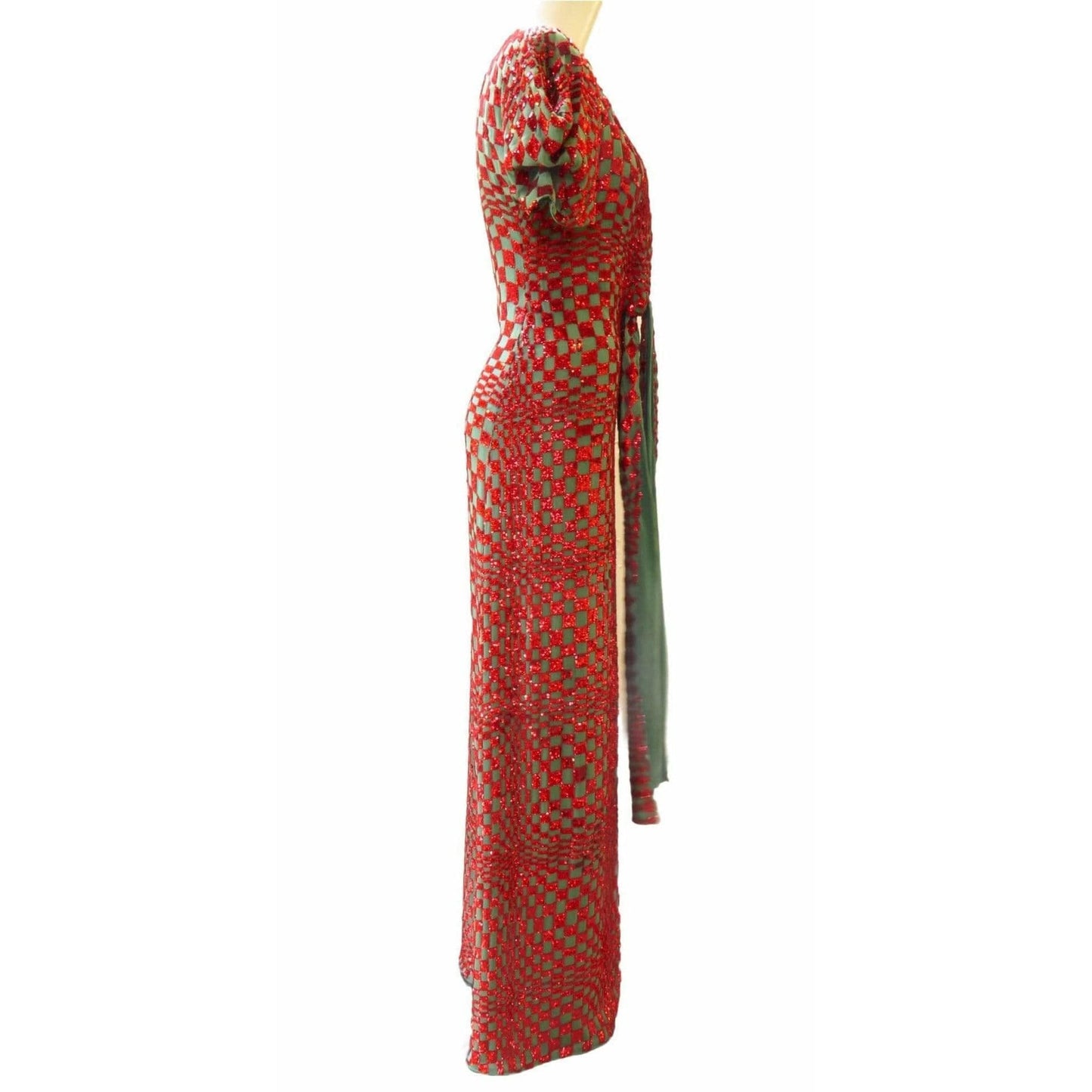 Dresses Red Sequin Harlequin Gown Sienna