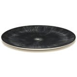 Ann Demeulemeester Home Home 24 centimeter / Off-white & black / Porcelain Ann Demeulemeester for Serax 24 cm plates (set of two)