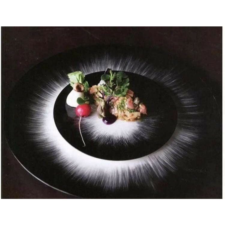 Plate Ann Demeulemeester for Serax 24 cm plates (set of two) Black