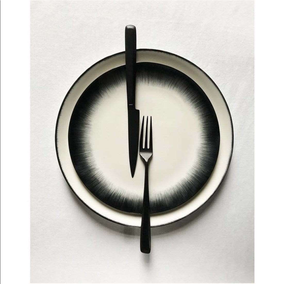 Plate Ann Demeulemeester for Serax 28 cm plates (set of two) Light Gray