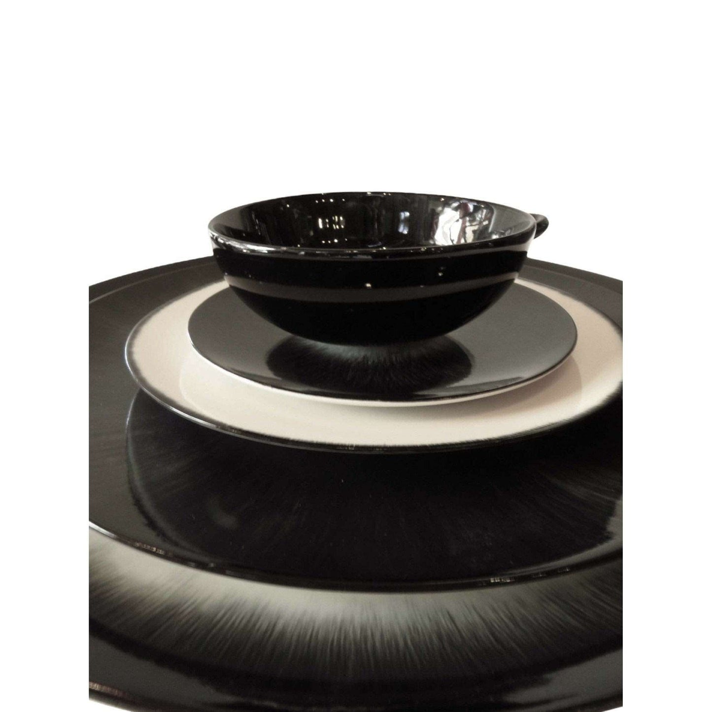 Plates Ann Demeulemeester for Serax 24 cm plates (set of two) Black