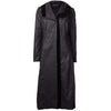 Coats & Jackets Barbara Bologna Long Coat - Waxed Cotton Wool Trim Dark Slate Gray