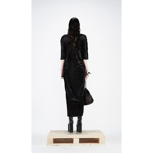 Dresses Barbara Bologna Tube Side Dress Black Polyester Draped Black