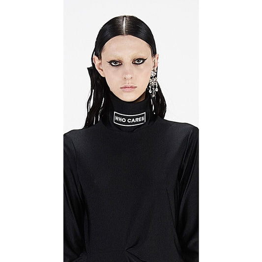 Dresses Barbara Bologna Who cares Twist Front Dress Black Twist Front Black