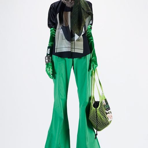 Handbags Barbara Bologna BB Sack Bag Green Woven Sack Dark Slate Gray