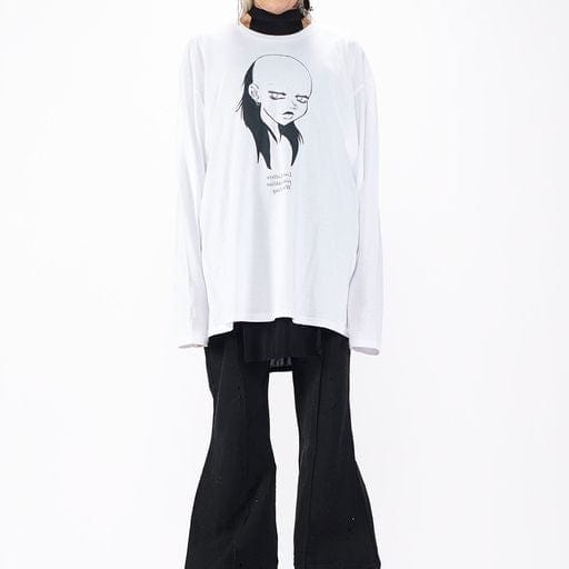 T-Shirt Barbara Bologna P Basic T-Shirt White Graphic Cotton White Smoke