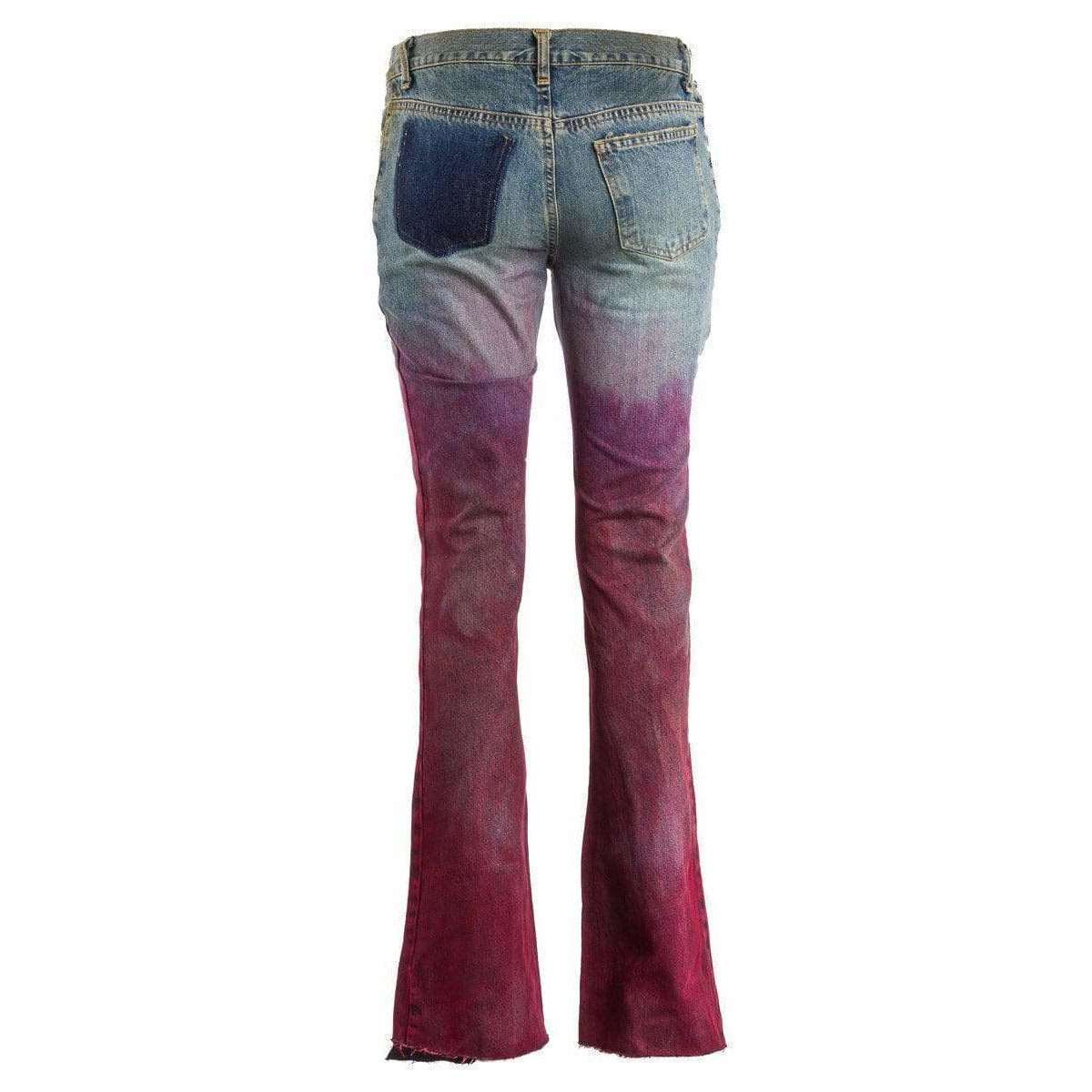 Case Study Womens Pants 27 / Denim/Red Case Study Flare Jeans