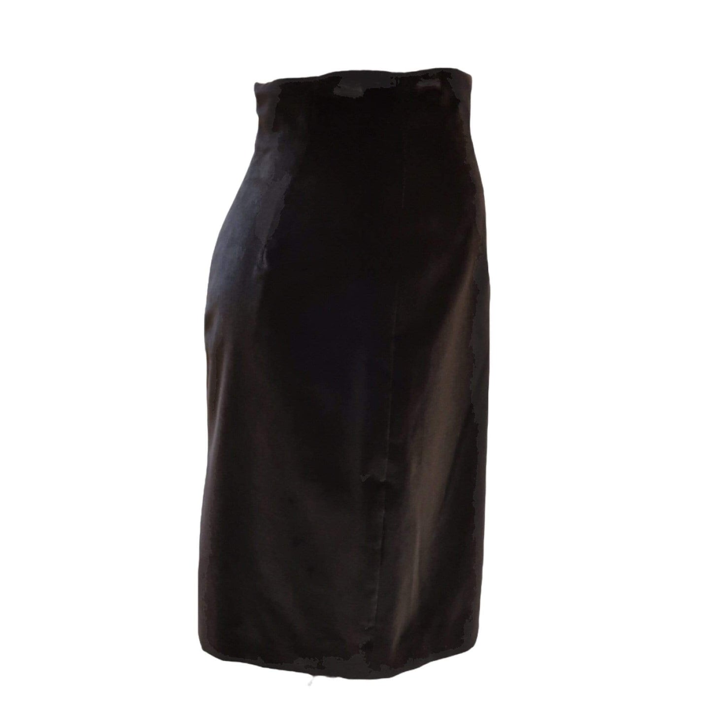 Knee-Length Skirts Chantal Thomass Black Velvet Pencil Skirt Black