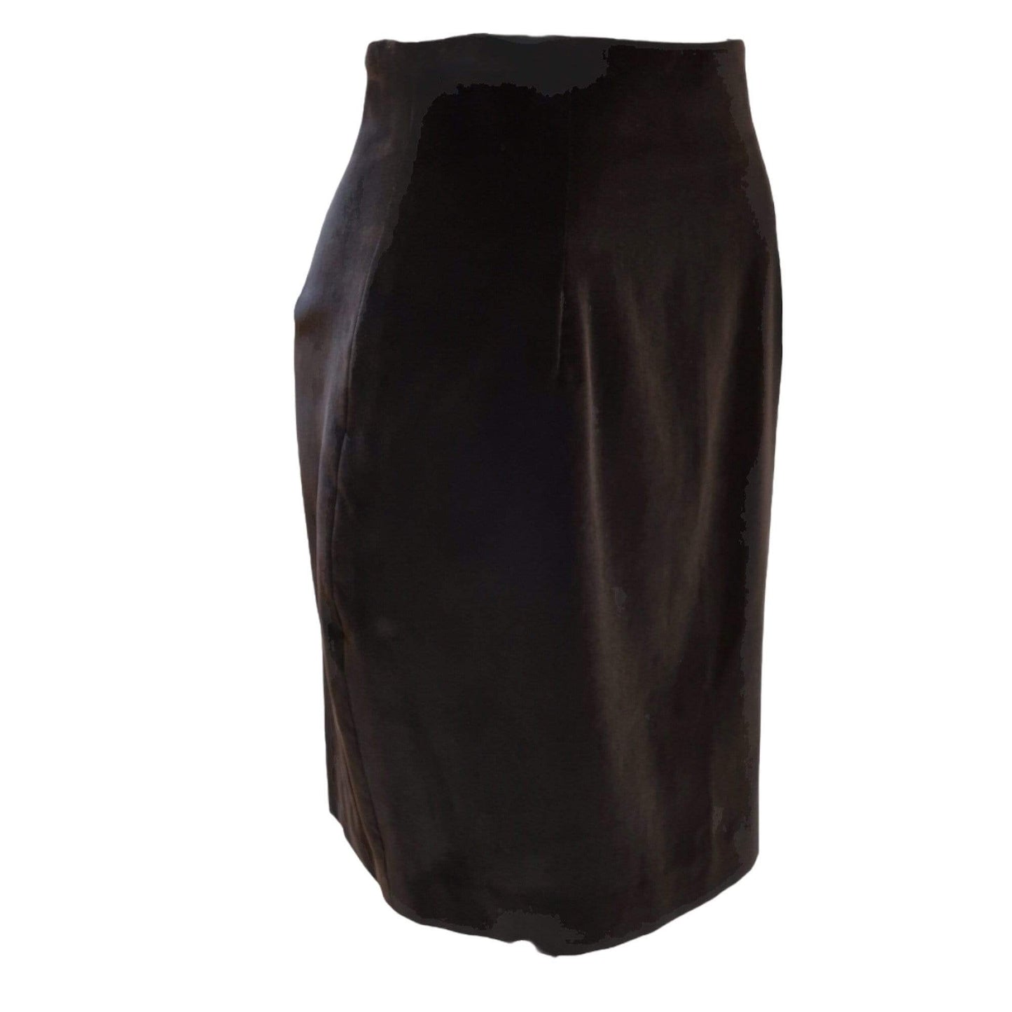Knee-Length Skirts Chantal Thomass Black Velvet Pencil Skirt Black
