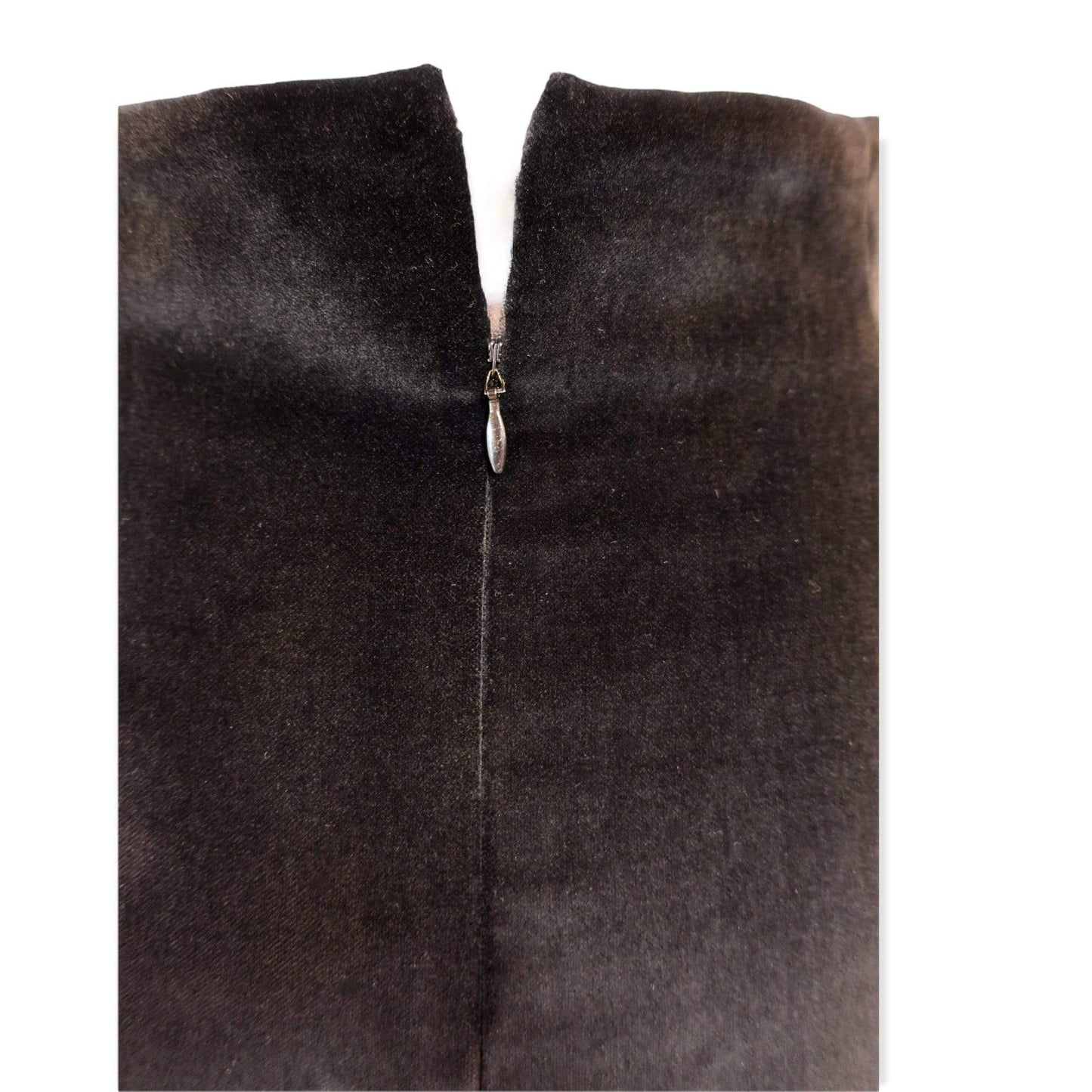 Knee-Length Skirts Chantal Thomass Black Velvet Pencil Skirt Dark Slate Gray