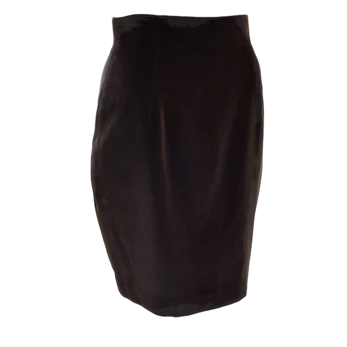 Knee-Length Skirts Chantal Thomass Black Velvet Pencil Skirt Black