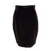 Knee-Length Skirts Chantal Thomass Black Velvet Pencil Skirt Black