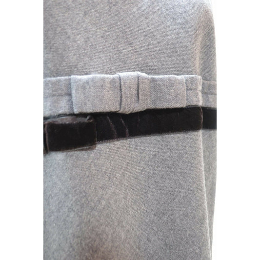 Shirts & Tops Comme des Garçons Wool Tank - Grey Bow Detail Dark Gray