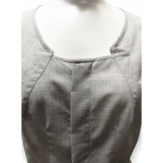 Shirts & Tops Comme Des Garçons Darted Vest - Grey Zip Front Light Gray