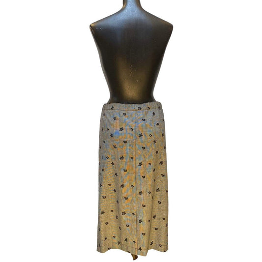 Skirts Comme des Garçons Straight Skirt - Plaid Wool Knee Length Dim Gray