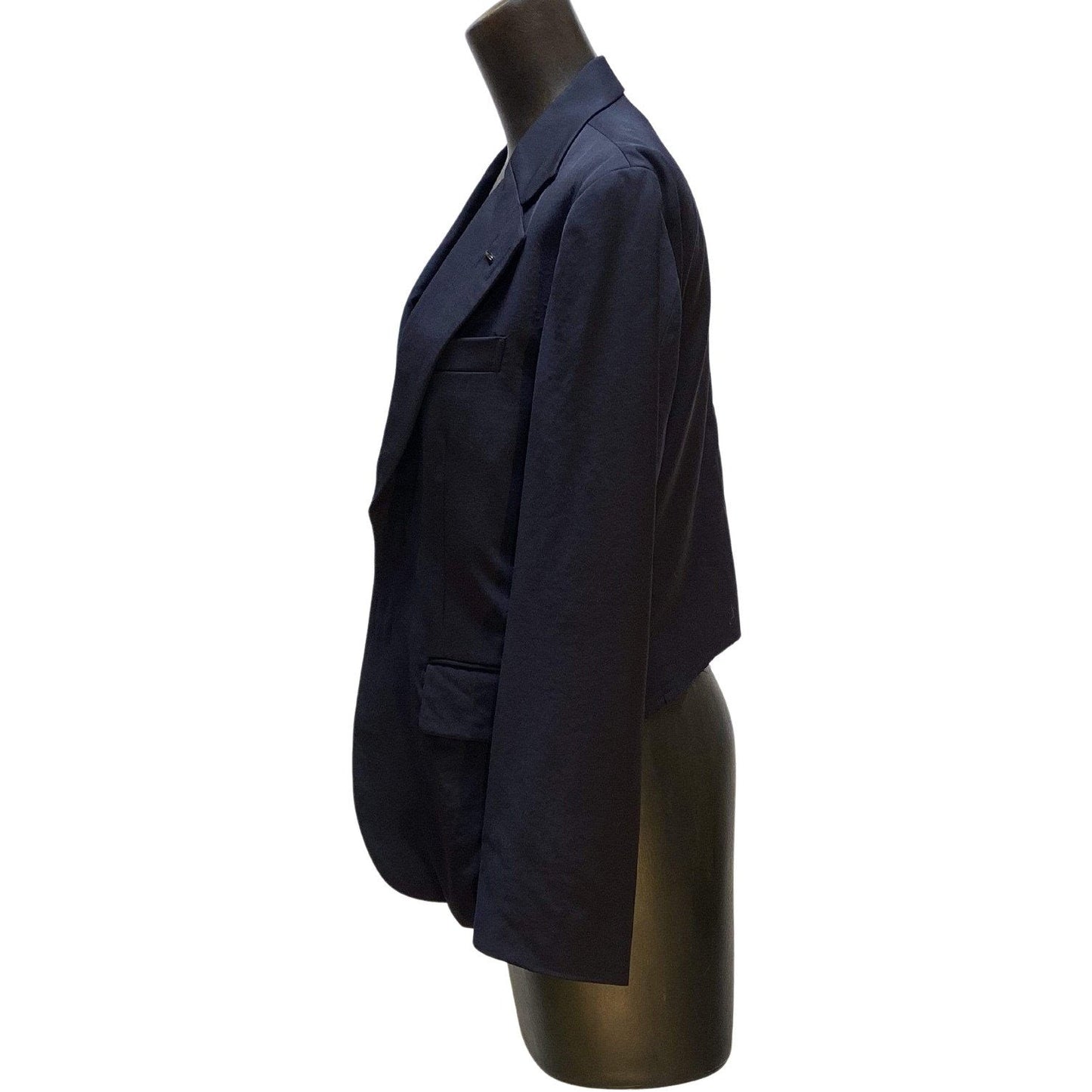 Womens Jackets + Coats Comme des Garçons Asymmetrical Jacket - Fitted Cropped White Smoke