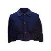 Shirts & Tops Comme des Garçons Short Cape - Navy Silk Georgette Black