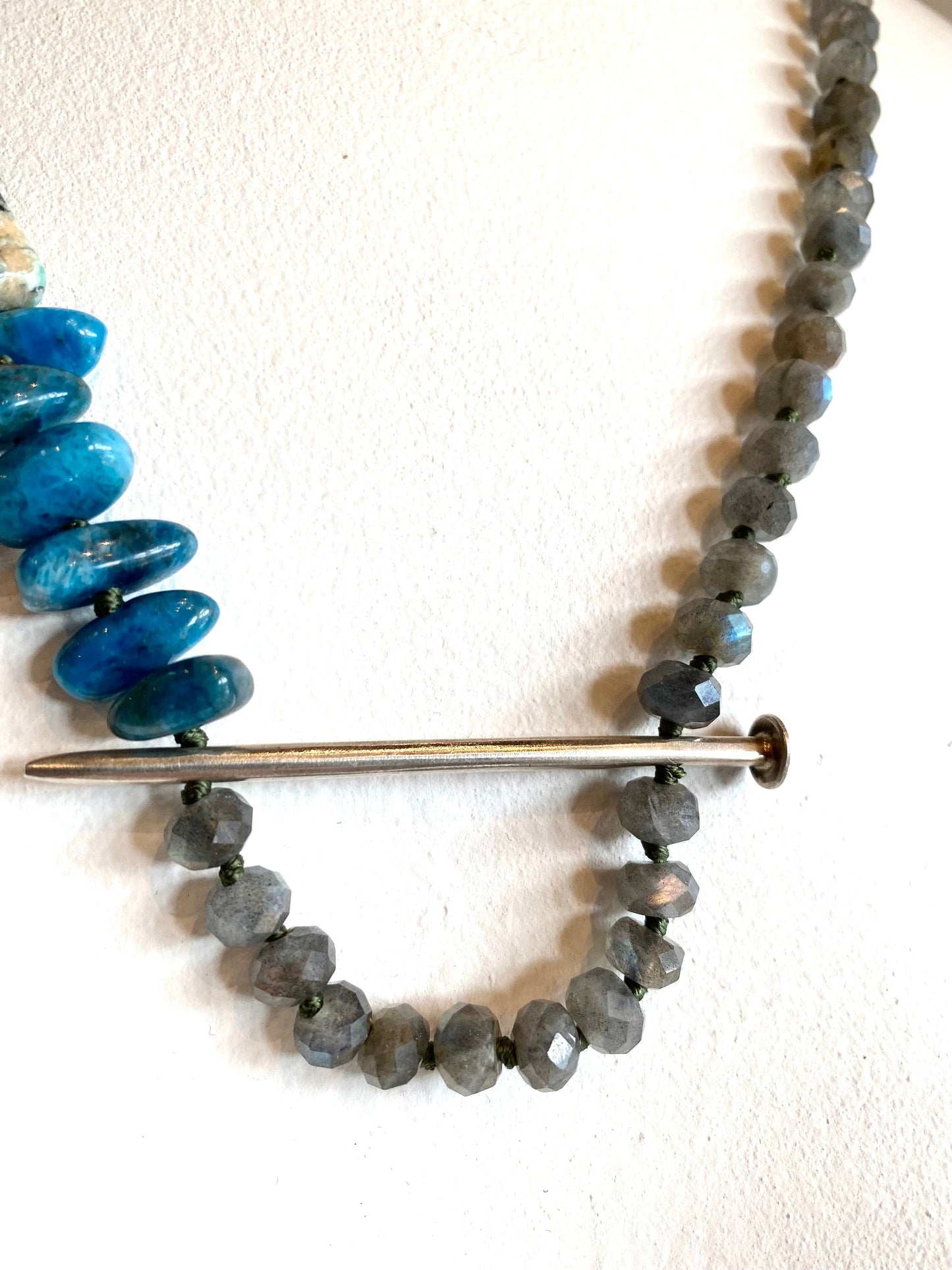 Jewelry Driving Through Stone Necklace Dark Slate Gray
