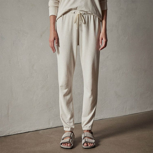 Pants James Perse French Terry Sweat Pant - Supima Cotton Classic Fit Dark Gray