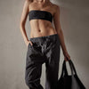 Pants James Perse Patched Pull On Pant - Cotton Blend Twill Black