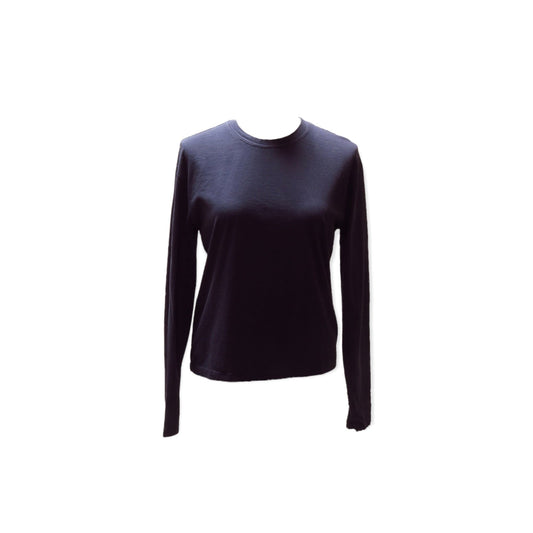 Shirts & Tops James Perse Boxy Long Sleeve Tee - Lightweight Cotton Jersey Black