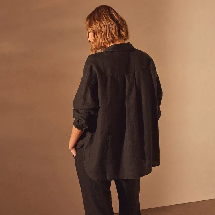 Shirts & Tops James Perse Garment Dyed Linen Shirt Sienna