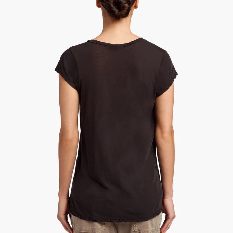 Shirts & Tops James Perse High Gauge Jersey Deep V Tee White Smoke