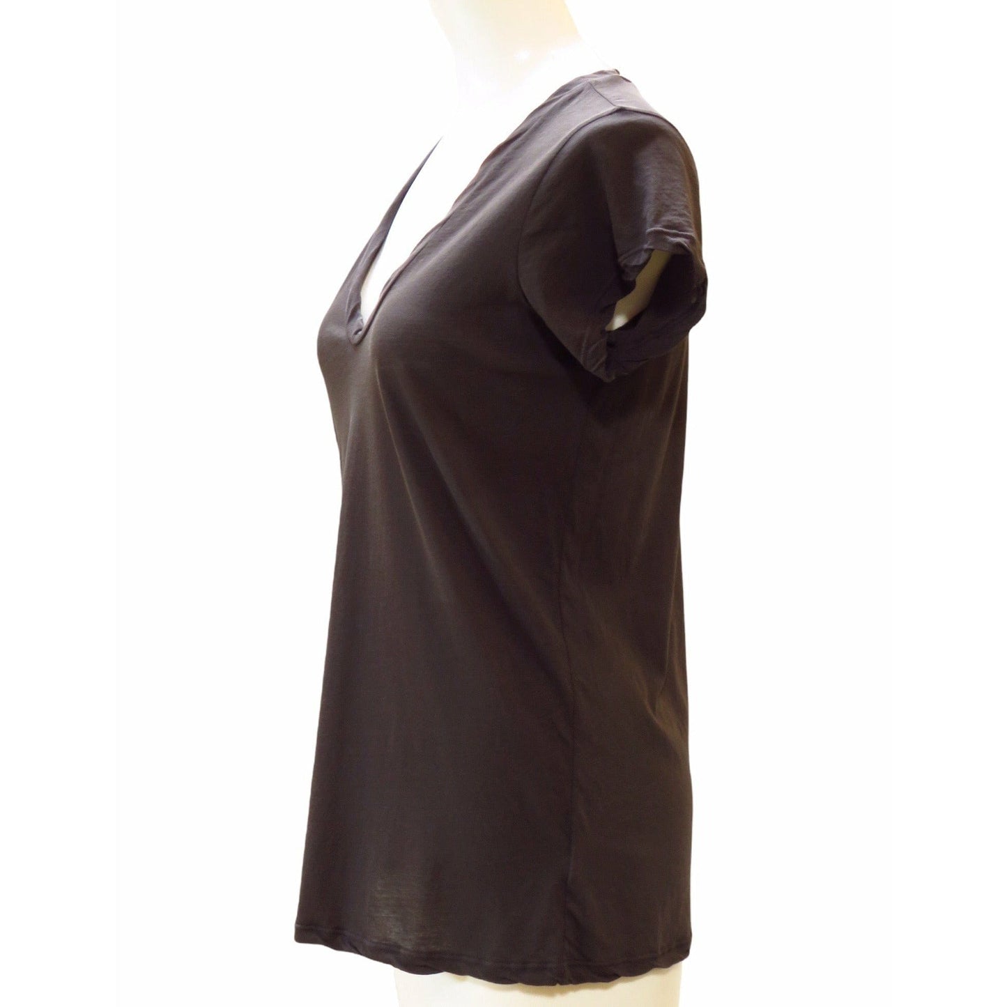 Shirts & Tops James Perse High Gauge Jersey Deep V Tee Dark Slate Gray