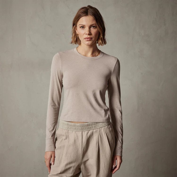 Shirts & Tops James Perse Long Sleeve Sport Tee Rosy Brown