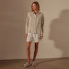 Shirts & Tops James Perse Oversized Shirt - 100% Linen Garment Dyed Dim Gray
