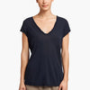Women's T-shirts James Perse High Gauge Jersey Deep V Tee - Relaxed Fit Jersey Seashell