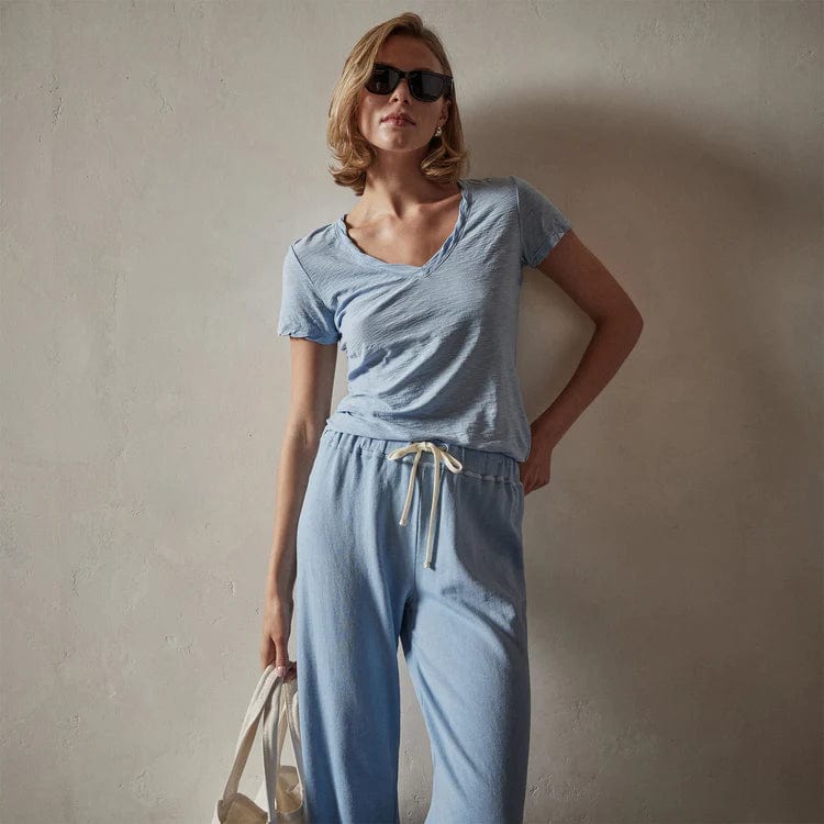 Women's T-shirtsseotitleJames Perse Sheer Slub V Neck Teevendor