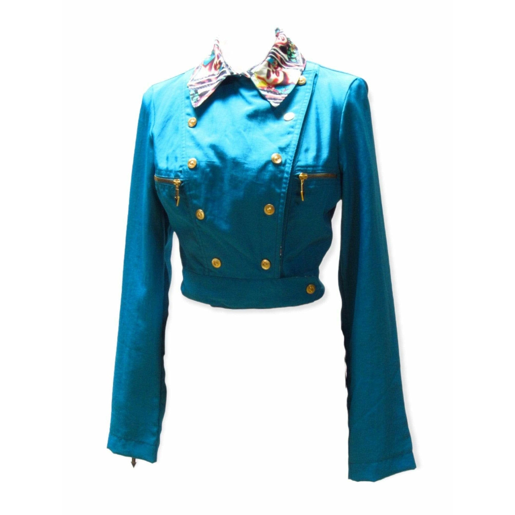 Coats & Jackets Jean Paul Gaultier Cropped Jacket White Smoke