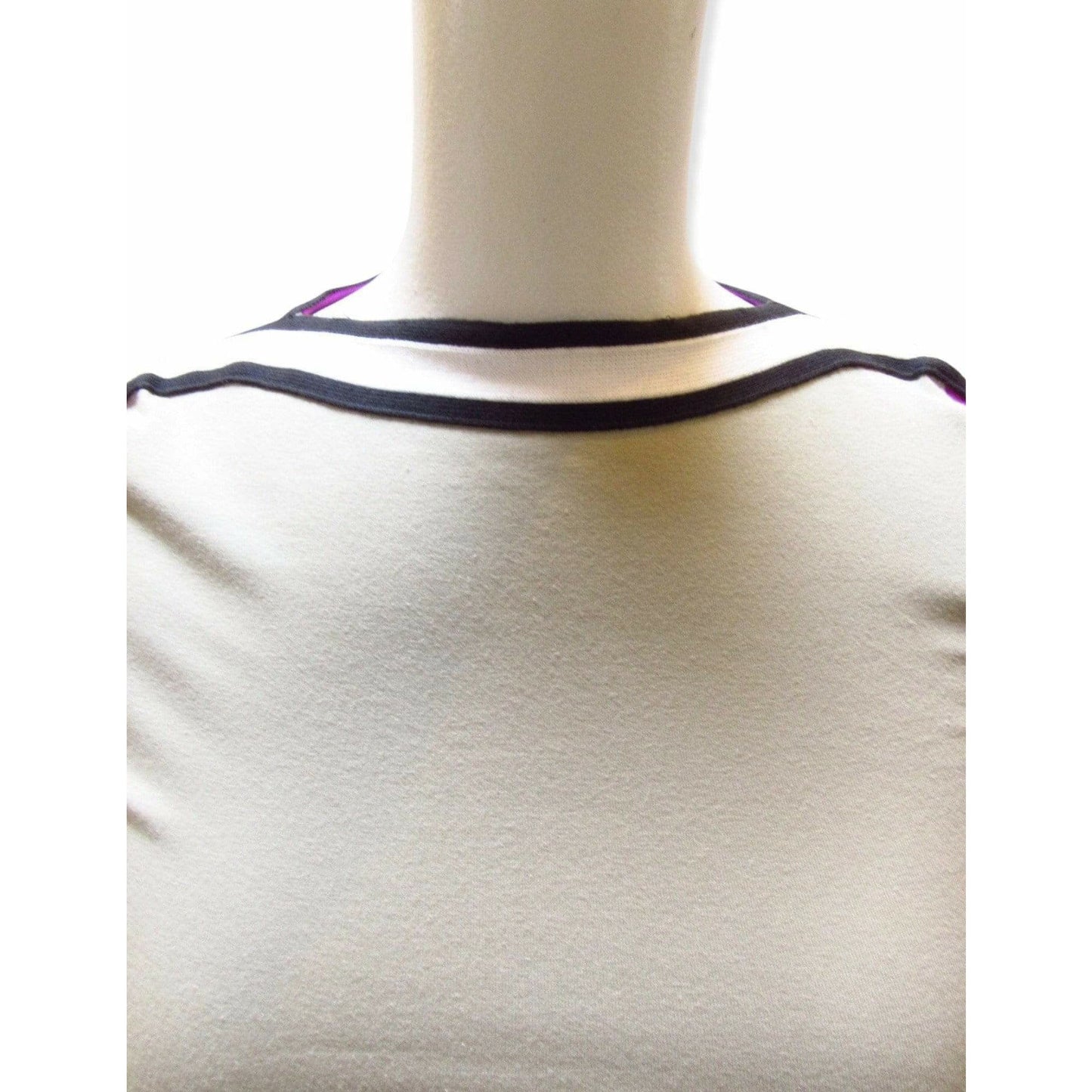 Shirts & Tops Jean Paul Gaultier Grey and Purple Fitted Tee Gray