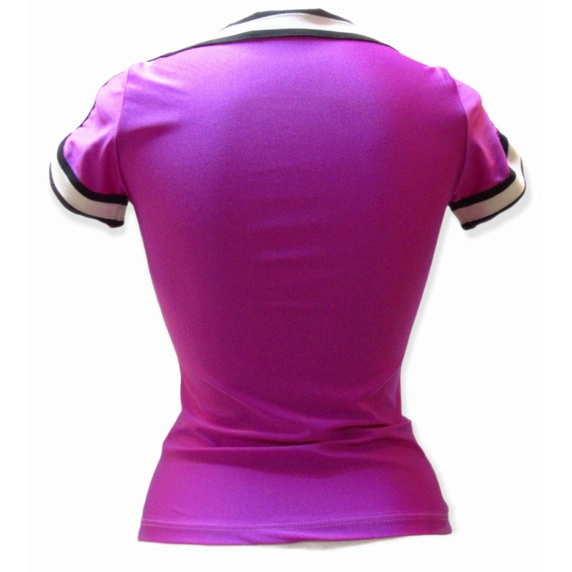 Shirts & Tops Jean Paul Gaultier Grey and Purple Fitted Tee Dark Magenta