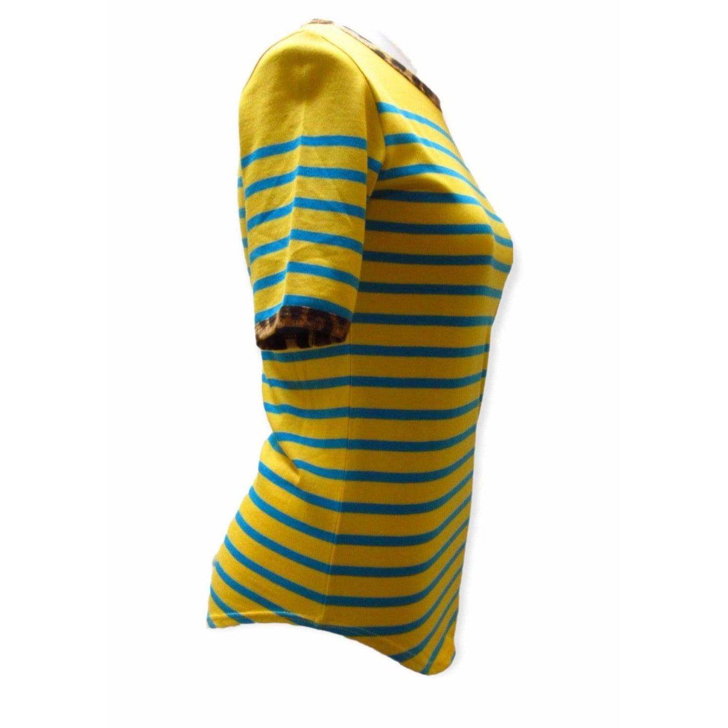 Shirts & Tops Jean Paul Gaultier Yellow Striped Tee Saddle Brown