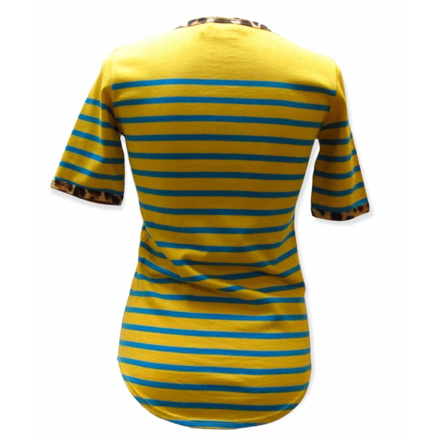 Shirts & Tops Jean Paul Gaultier Yellow Striped Tee Saddle Brown
