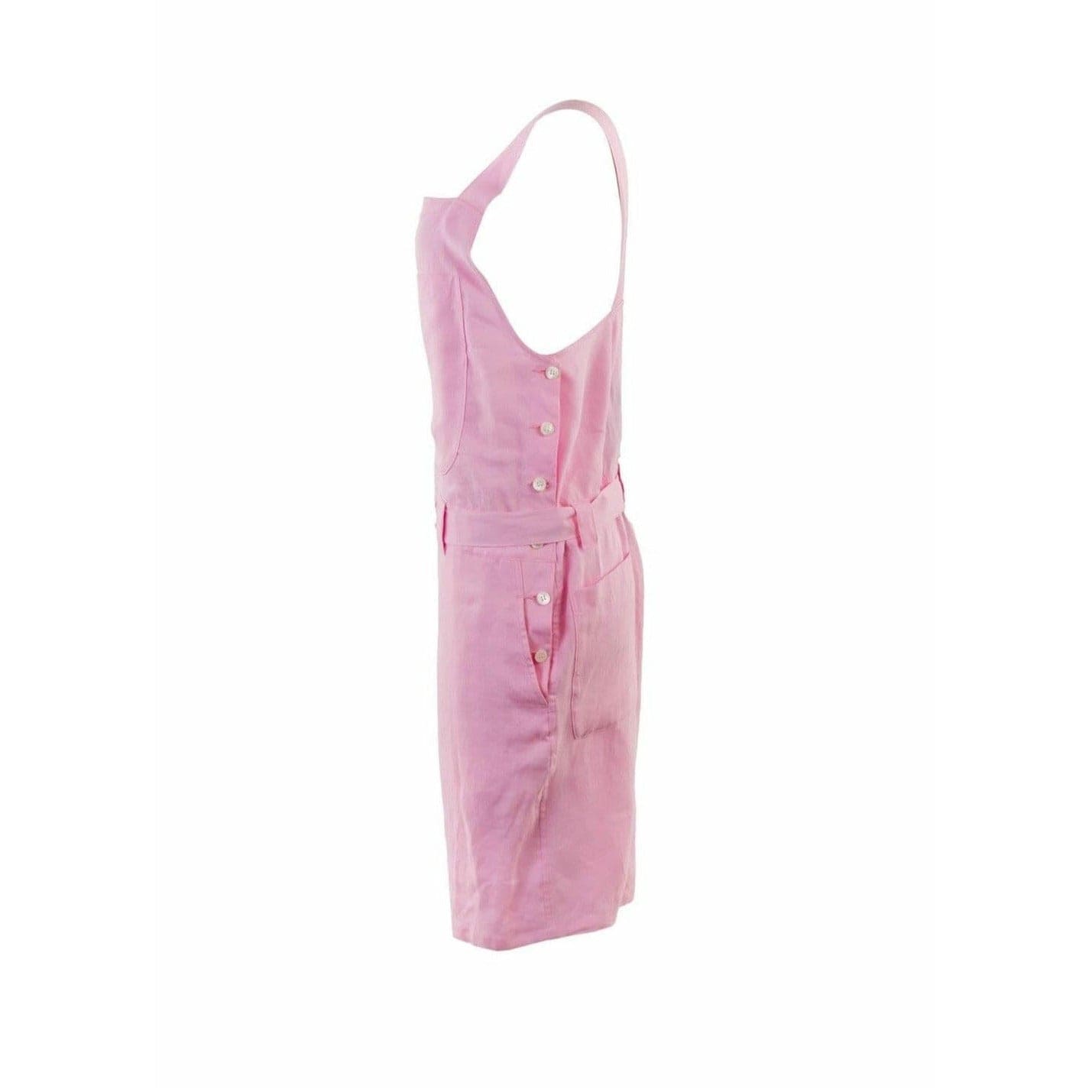 Shorts Junya Watanabe Short Overalls - Pink Linen Dungarees Gray