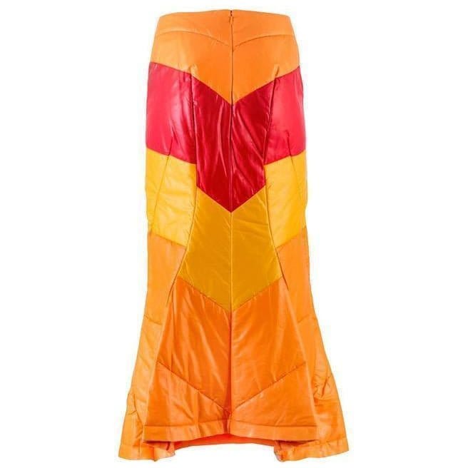 Junya Watanabe Skirts Small / Orange / Nylon Junya Watanabe Fishtail Skirt