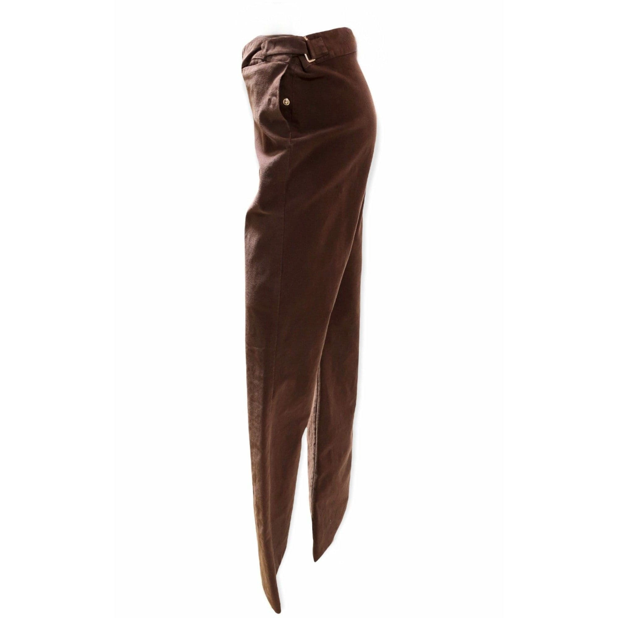 Pants Maison Martin Margiela High Cut Wide Leg Pant - Flannel Wide Leg Dark Grey Dark Slate Gray