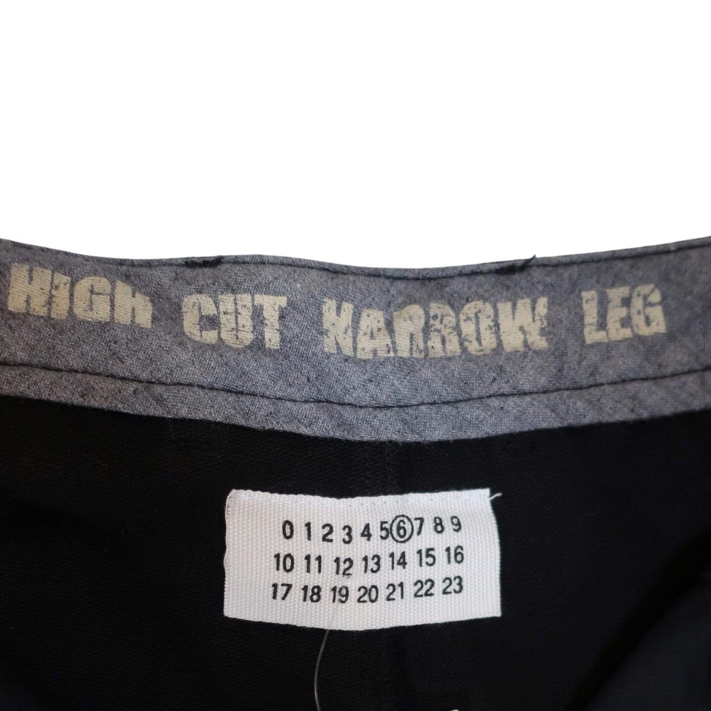 Pants Maison Martin Margiela High Cut Narrow Leg Pant Gray