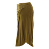 Skirts Maison Martin Margiela Olive Wrap Front Skirt - Rayon Knit Olive Dark Olive Green