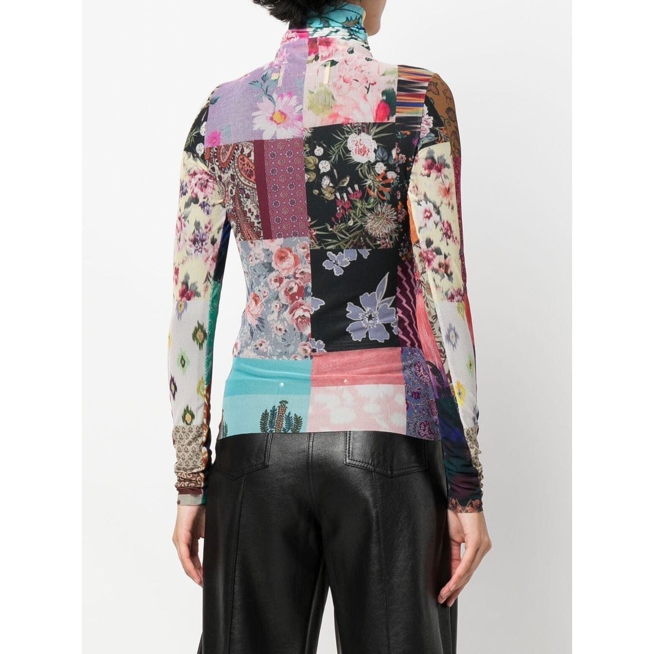 Shirts & Tops MA Turtleneck Mesh Top Lavender