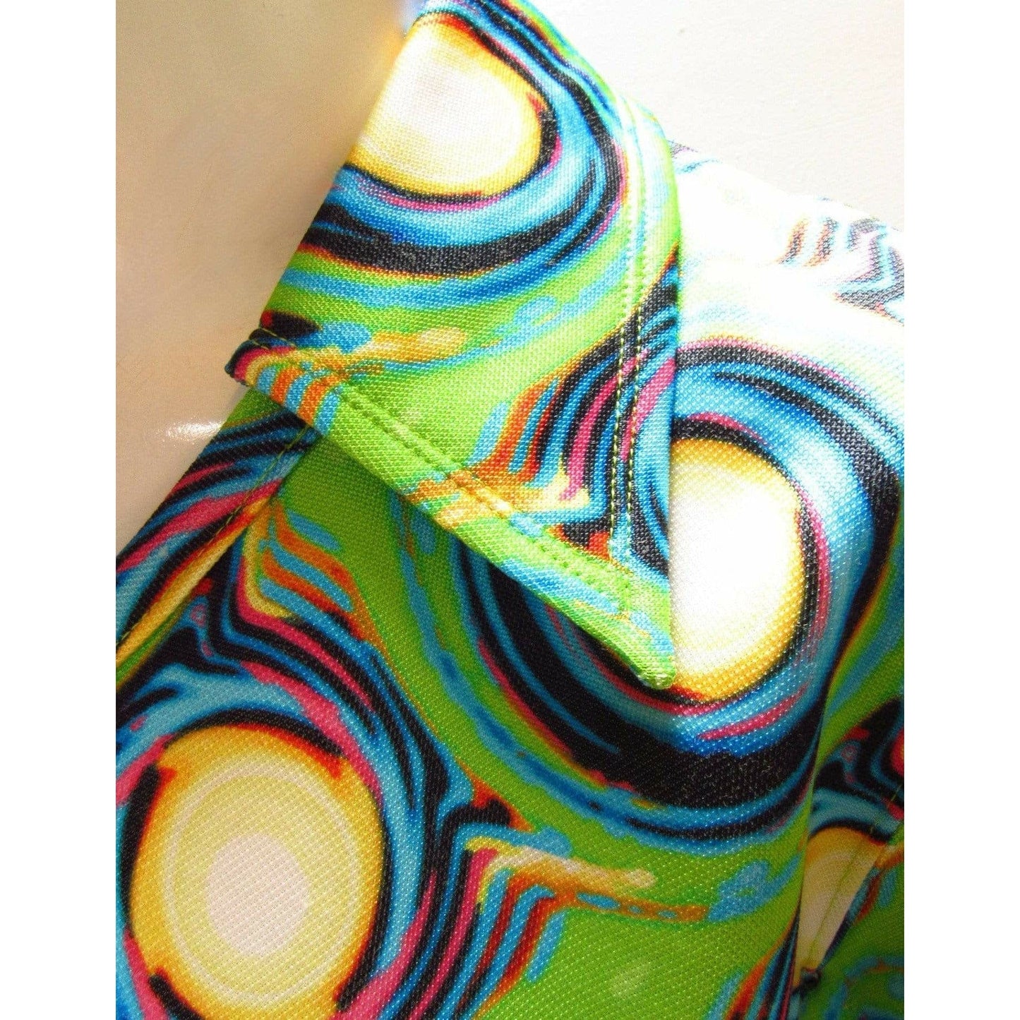Shirts & Tops Matsuda Psychedelic Print Short Sleeve Top Tan