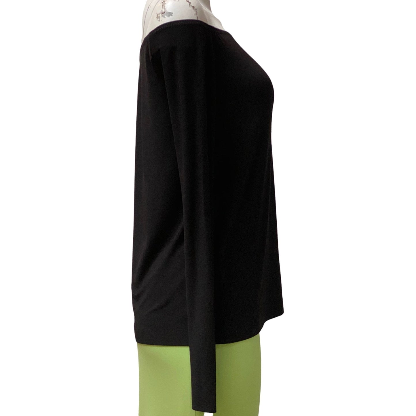 Shirts & Tops Norma Kamali Long Sleeve Off Shoulder Top Black
