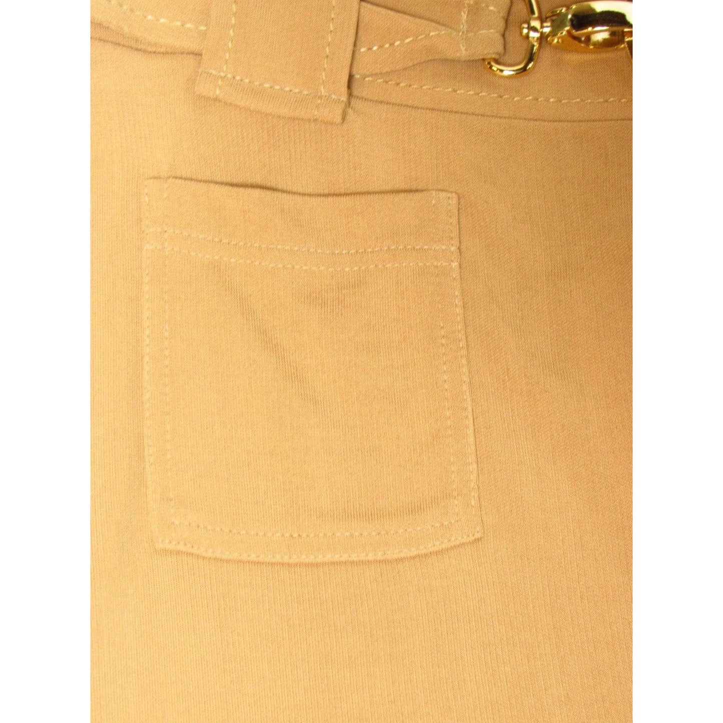 Skirts Paco Rabanne Beige Stretch Belted Skirt Sandy Brown