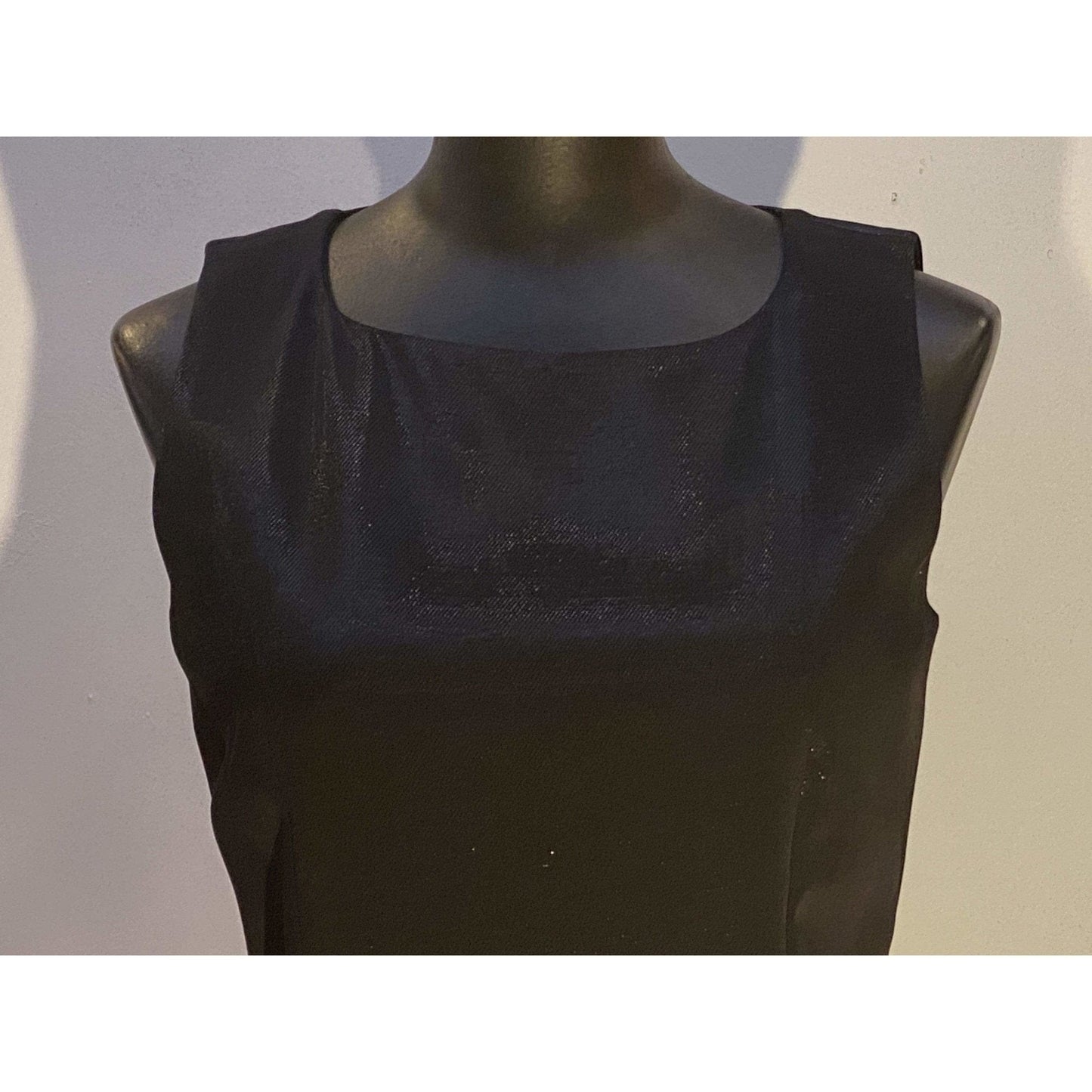 Women's dresses Paco Rabanne Shiny Shift Dress Dark Slate Gray