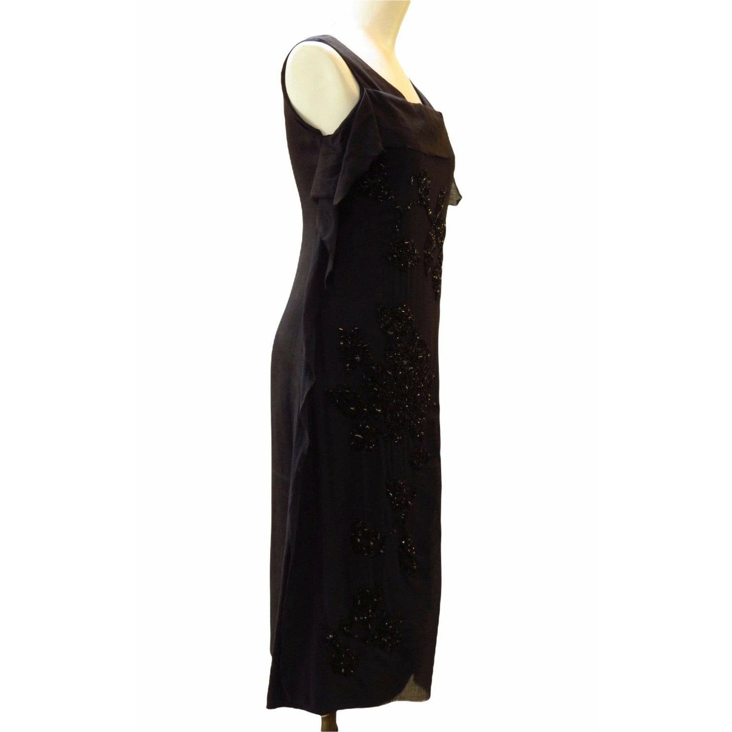 Dresses Peachoo + Krejberg Hand-Embroidered Dress Black