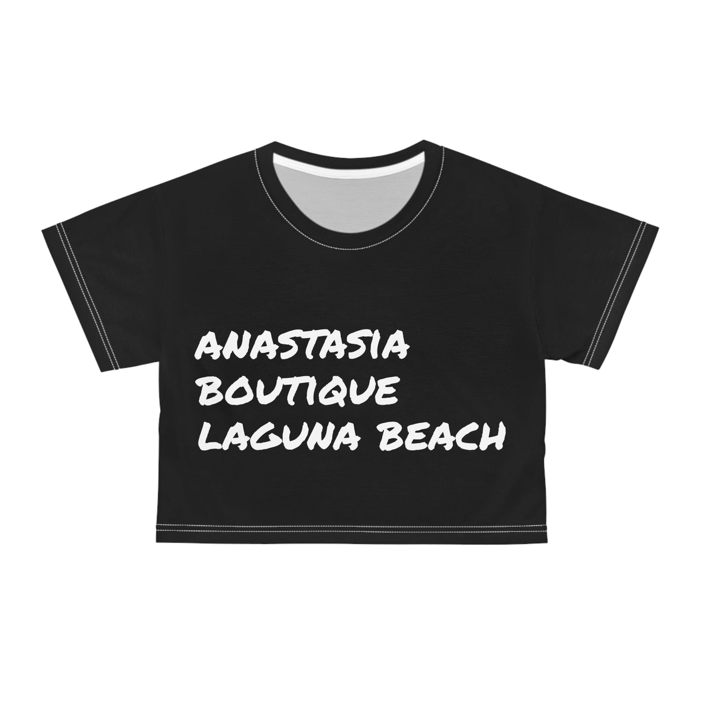 Printify All Over Prints White stitching / XS AOP Crop Tee